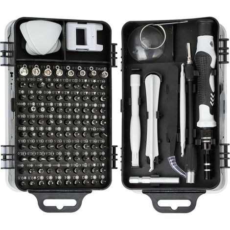 Jeu de tournevis en acier au carbone, outils multifonctionnels pour le démontage et la réparation de montres et de téléphones portables (gris) (1/5)
