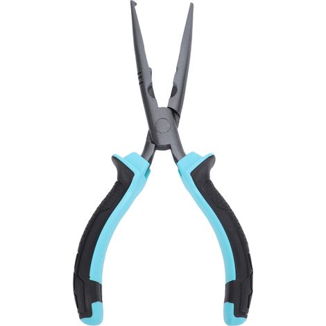 23 cm (9 Zoll) lange Angelzange aus Kohlenstoffstahl mit spitz zulaufender Spitze zum Schneiden von Angelschnüren, Entfernen von Haken und Crimpen von Sprengringen. (1/5)