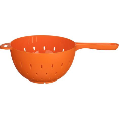 Premier Housewares Orange Plastic Colander with Large Holes (1/2)