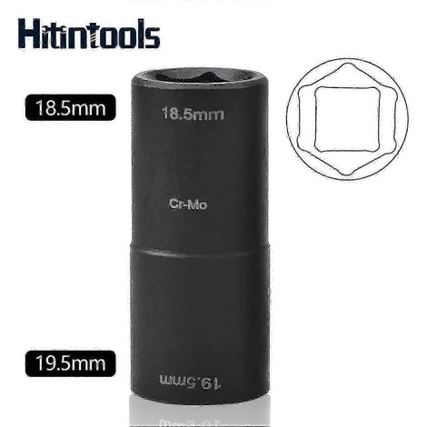 Douille à impact 1/2" pour extracteur d'écrous de boulons de roue 18,5 mm 19,5 mm N° 43175 (1/4)