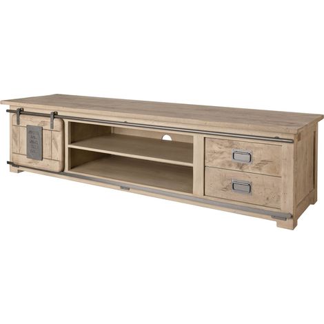 TV-Board Mango 180x55x50 whitewash lackiert RAILWAY 345