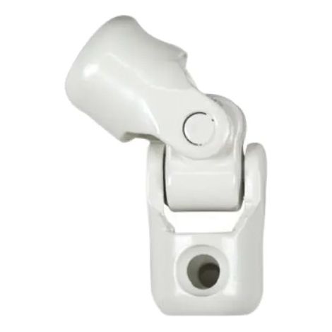 Giunto a ginocchio, cardine per tapparelle D. 12 mm, asta 12 mm, acciaio bianco