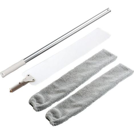 SABIR Brosse de Nettoyage d'espace Extensible, Brosse à poussière avec Manche Extra-Long, plumeau de Nettoyage de Balayage de vadrouille réglable pour lit de plafonds Hauts (1/5)