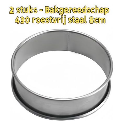 articles - Ustensiles de pâtisserie - Préparation des aliments, accessoires de cuisine - Durables - Acier inoxydable 430, 8 cm - Argent (1/5)
