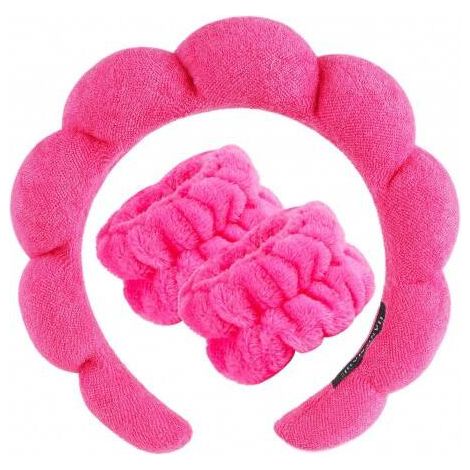 Ecarla Fuchsia Stirnband- und Armband-Set O537F (1/4)