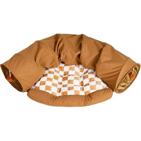 Tunnel amovible pour chat - Nid chaud pour animaux de compagnie - Lavable - (1/5)