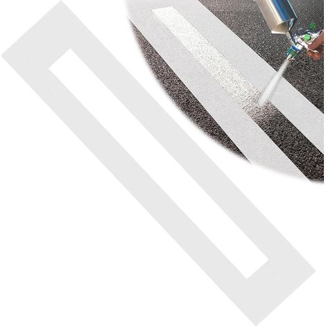 Parkplatz-Linien-Schablone, 215 x 10 cm 235 x 30 cm, Faltbare Silikon Wiederverwendbare, Tragbar Parkplatz-Schablonen, Linienschablone zum Malen von Parkplatz und Gehweglinien für Asphalt&Beton (1/5)
