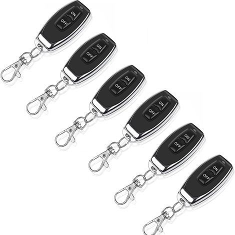 6X Télécommande sans Fil 433Mhz Transmetteur Porte-clés 1527 Code d'apprentissage 2 Boutons (1/4)
