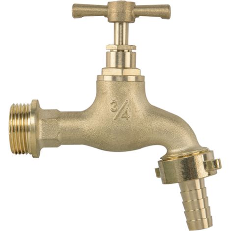 Messing Wasserhahn mit Schlauchanschluss 3/4" (1/2)