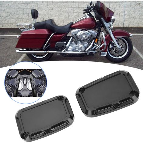 Bouchon de réservoir de liquide de frein avant pour moto, compatible avec VRSCF, VRSCA et VRSCD (noir) (1/5)
