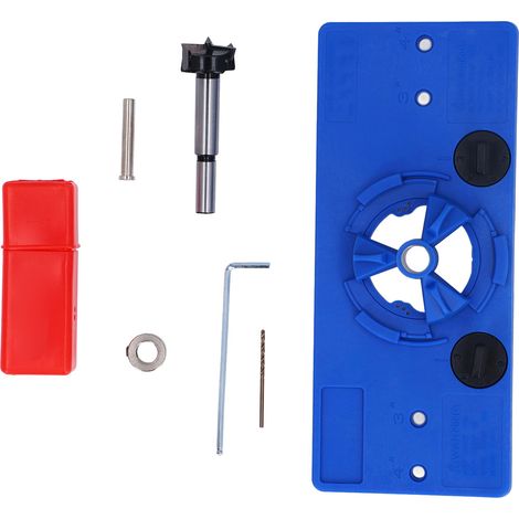 GARRYFIZH Gabarit de perçage 35mm pour charnières, multifonction, bois, pour porte et meuble, précision (1/5)