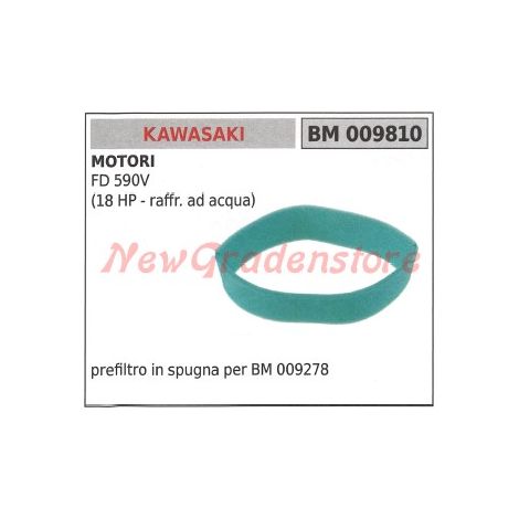 Schwamm-Luftvorfilter KAWASAKI-Motor FD 590V (18 PS wassergekühlt) 009810