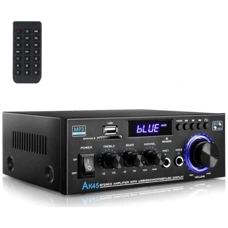 Amplificateur Audio Numérique 600W – Bluetooth 5.0 avec Entrées SD/USB et Radio FM pour Home Cinéma et Karaoké (1/5)