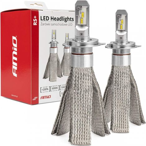 Bombillas LED delgadas para coche RS+ serie H4 50W Canbus amio-01082 (1/5)