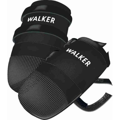 Bottes à bretelles pour chien, montantes, antidérapantes, anti-chute, réglables, protection des pattes (taille L, noires)