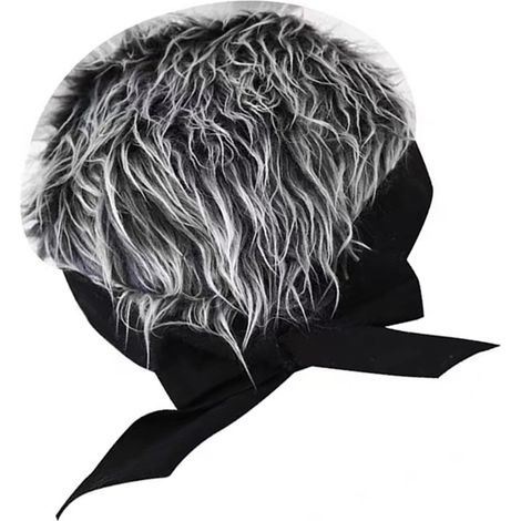 Stirnband mit Kunstperücke für Damen und Herren [Unisex] [Strapazierfähig] Baumwoll-Polyester [3 Farben] [Weich und atmungsaktiv] [Verstellbar 50-58 cm] [Leicht] (1/5)