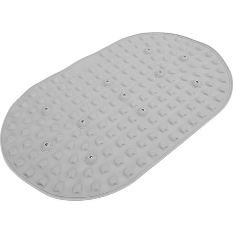 Tapis de réflexologie plantaire en silicone antidérapant à points de pression avec 11 aimants gris pour maison et bureau debout (1/5)