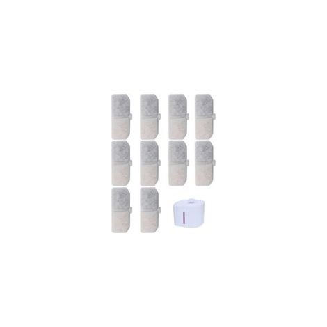 Filtre de distributeur d'eau, spécial pour les distributeurs automatiques d'eau pour animaux de compagnie, filtre de circulation d'eau à charbon actif rectangulaire, adapté aux abreuvoirs pour chats. (1/5)