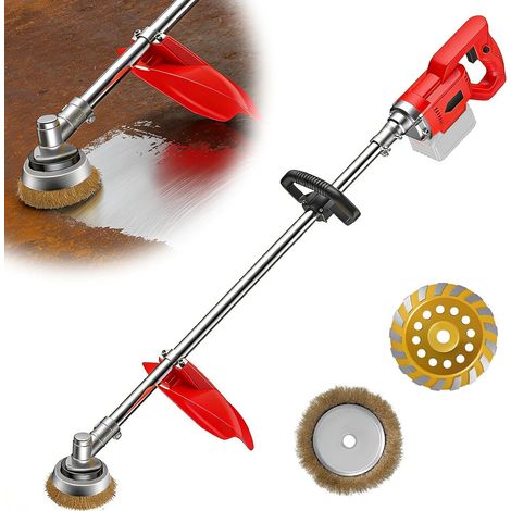 Cordless Concrete Sander, Electric Concrete Grinder, Wall Sander, 1.2m Handle Sanding Polisher, for Wall Sanding, Metal Polishing (1/5)