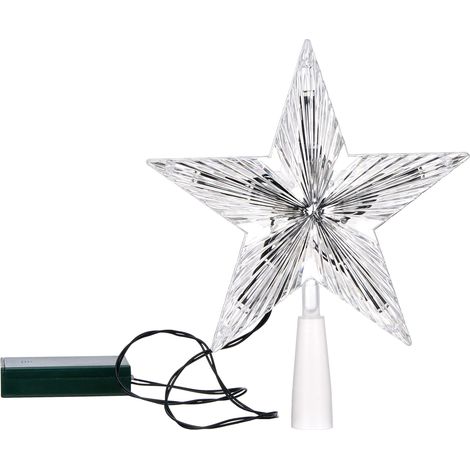 LOTTI Puntale Stella Visual 10 LED Bianco Caldo (1/5)