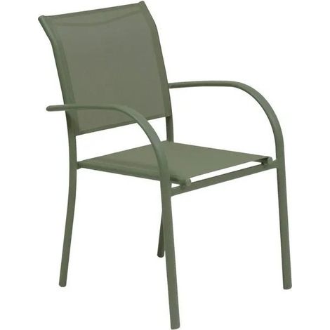 Poltrona da giardino impilabile Piazza verde alloro 56 x 65 x 88 cm (1/3)