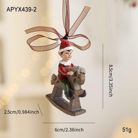 Décoration de Noël en résine peinte, suspension pour sapin avec cloche rétro en relief, ornement coloré style cartoon, accessoire festif pour maison et fête (1/5)