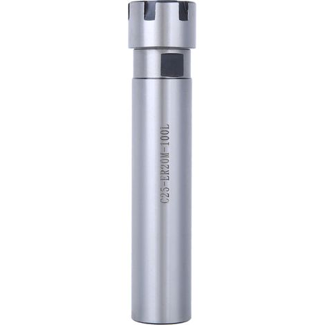 Porte-pinces ER20M-100L en acier chrome-molybdène, tige droite 100 mm pour fraisage CNC (1/5)