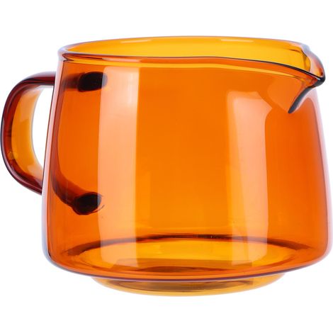 Tasse à café en verre borosilicate de 300ml, couleur ambrée, idéale pour partager - Accessoires café (1/5)