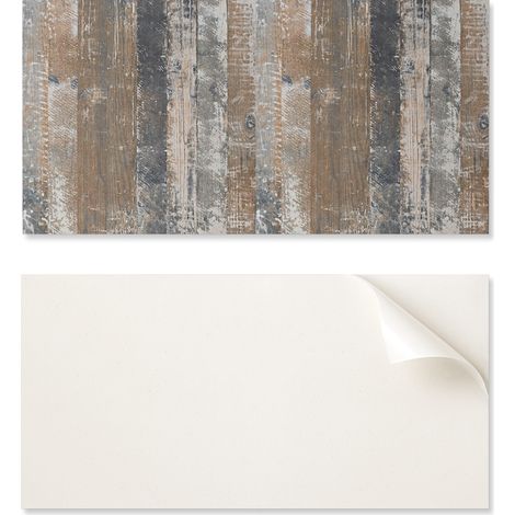 Panel autoadhesivo con estampado - Perfecto para la cocina. Tableros de 120 x 60 cm en estilo natural.