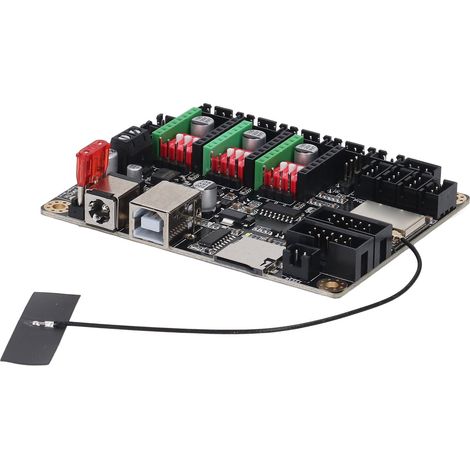 Lot 32 bits MKS DLC32 V2.1, carte mère universelle DIY pour graveuse laser de bureau, hors ligne avec ESP32 WiFi, écran TFT, pilote moteur pas à pas TMC2209 + dissipateur, alimentation 12-24V DC (1/5)