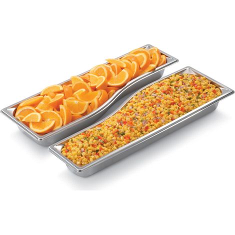Bac de Présentation Long pour Buffet GN 2/4 - H 65 à 89 mm - Pujadas