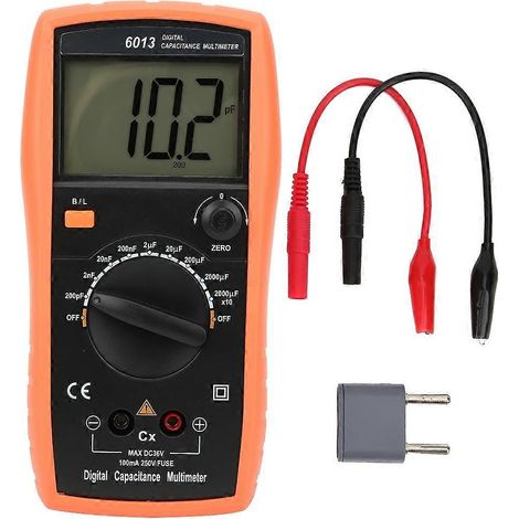 6013 Digitales Multimeter Kapazitätsmessgerät 20000uF Manueller Bereich Kapazitätstester Messwerkzeug