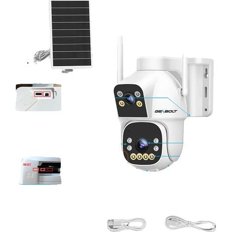 Cámara de seguridad, doble lente, grabación 24/7, GB217K-WIFI (1/2)