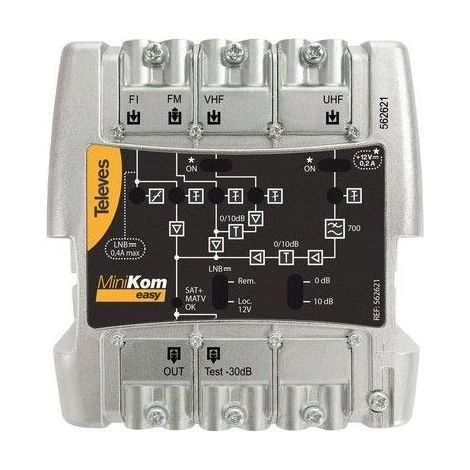 Amplificateur MINIKOM 4E/1S EasyF FM-VU-FI
