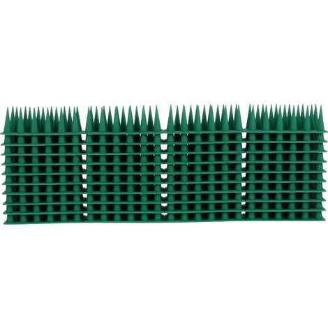 Pics Anti-Pigeons en Plastique Lot de 10 Protection Oiseaux pour Bâtiments Agricoles et Usines pour Appuis de Fenêtre et Clôtures Couleur Verte (1/5)
