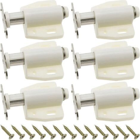 Magnetic Pressure Door Opener Magnetic Latch Door Closer Magnetic Lock for Bookcases Cupboards - 10pcs (1/5)