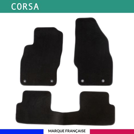 Tapis de voiture - Sur Mesure pour CORSA (2006 - 2014) - 3 pièces - Tapis de sol antidérapant pour automobile (1/4)