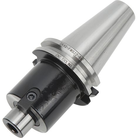 Porte-fraise surfacer SK40-FMB22-60 en acier allié 40Cr pour tour CNC graveur fraiseuse 1 boîtier 1 vis (1/5)