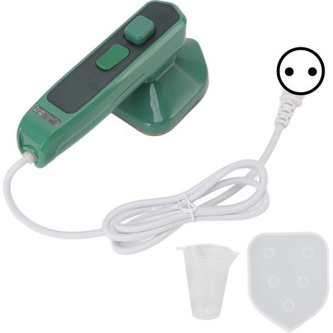 Fer à vapeur micro portable mini fer à repasser léger vert 220V prise EU pour maison voyage dortoir (1/5)