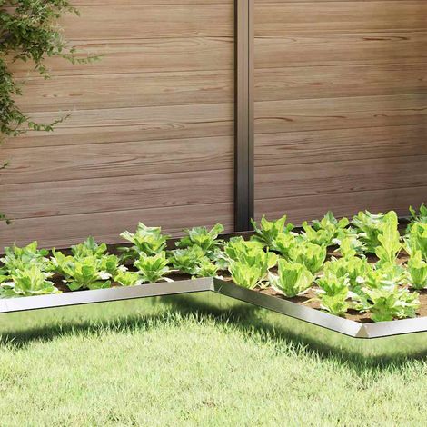 Schneckenzaun 4 pcs Silber 10 x 10 x 25 cm Verzinkter Stahl