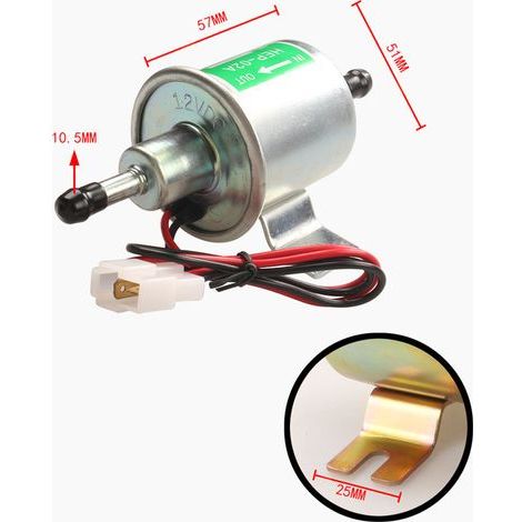 Universal 12V Diesel Petrol Electric Fuel Pump HEP-02A HEP02A Low Voltage OEM HEP-02A Universal 12V Electric Fuel Pump Fit for Most Car Motorcycle ATV Carburetor