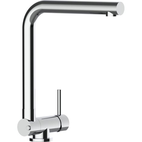 Rubinetto abbattibile miscelatore lavello fontana cucina VIZIO canna L abbattibile 4,5 cm per sottofinestra (1/4)