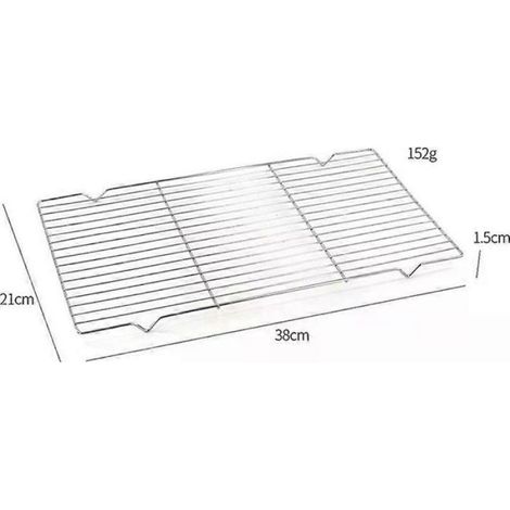 Grille de cuisson rectangulaire en acier inoxydable (lot de 3) - Accessoires de cuisine extérieure (1/5)