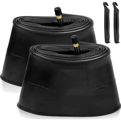 2er-Pack Fatbike-Schläuche (26 x 4,0 Zoll) mit AV-Ventil (32 mm), inklusive 2 Reifenhebern, für Rennrad, Mountainbike und E-Bike (1/5)