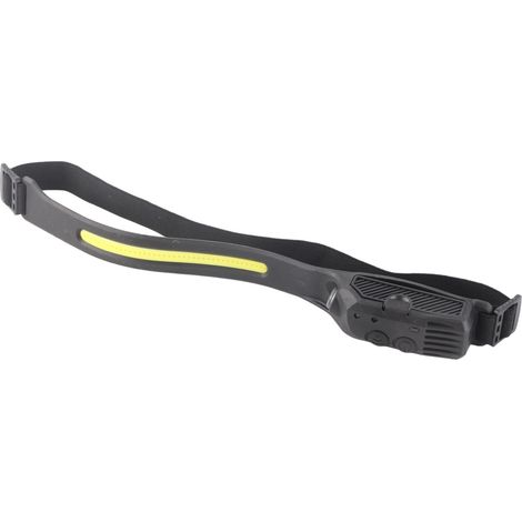 Phare LED rechargeable par USB, interrupteur à double bouton à 4 niveaux, matériau en gel de silice, phares COB à détection intelligente (1/5)