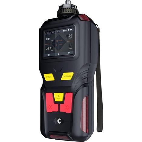 Moniteur de qualité de l'air Hydrogène portable (H2) Détecteur de gaz, détecteur de concentration Hydrogen Purity Testerleak Alarm plage 0-1000 ppm Capteur de testeur de détecteur de gaz ( Color : 0-1 (1/5)