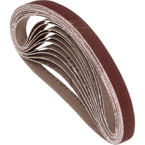 24 Pcs Bandes Abrasives 10mm x 330mm 150 Grain Pour Ponceuse À Bande (1/5)