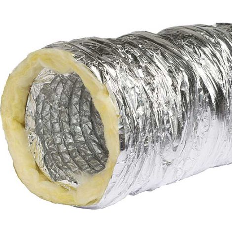 Tubo Flexible Aislado Doble Pared Espesor 25 mm - 10 Mts  Dimension: 203 mm