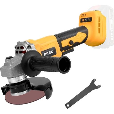 Winkelschleifer, bürstenloser Motor, Hochgeschwindigkeitsleistung, Gelb Keine Batterie (1/2)