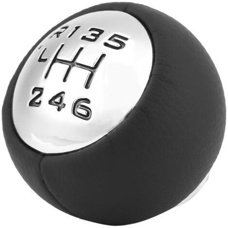 Pommeau de Levier de Vitesses Voiture ABS 6 Vitesses Pommeau de Levier de Vitesses, Levier de Vitesse Levier de Vitesse Tête Adaptateur pour 307 308 3008 407 5008 807 C3 C4 C8 (1/5)